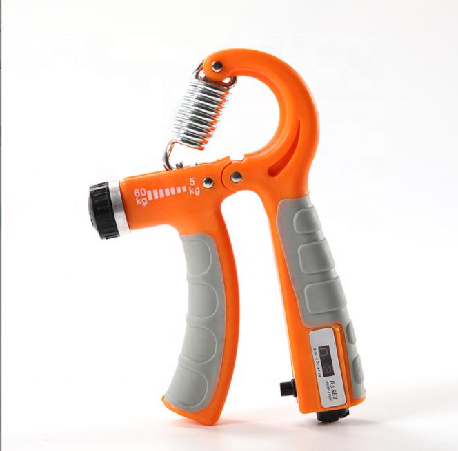 Adjustable Silicone Hand Grip for Gym Training Colorful Counter Model for Fitness Portable Logo Exercise Massage for Arm Workout