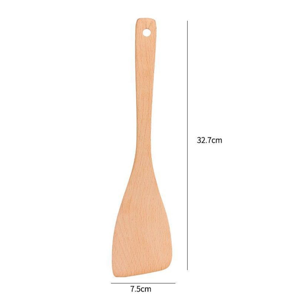 Wide Flat Shovel Head Kitchen Tools Solid Wood Cooking Shovel Cookware Utensil  Home Kitchen