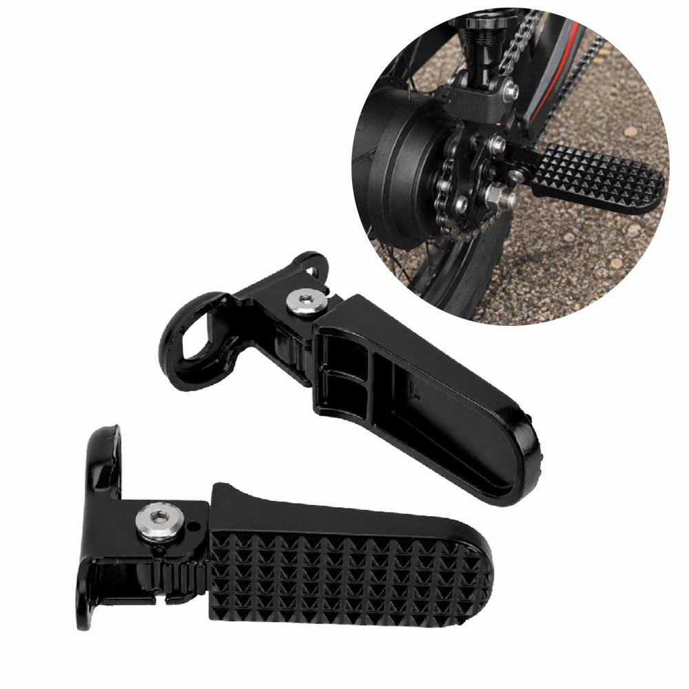 1 Pair Foldable Bike Foot Pegs Aluminium Alloy Bike Rear Pedals Bike Modification Part