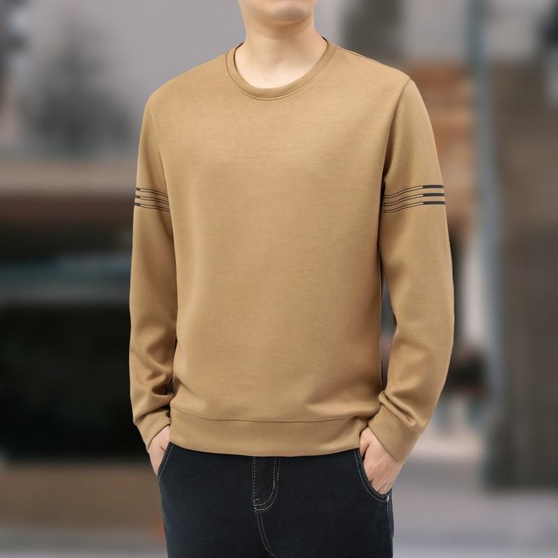 Мужская толстовка с капюшоном больших размеров, хлопковая футболка с длинными рукавами, майка с круглым вырезом, повседневный топ