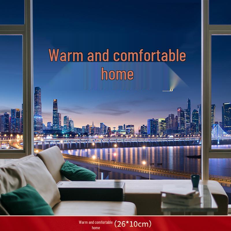 Joyful Home 2024: Rainbow Housewarming Window Stickers - Electrostatic Fu Character Decor