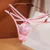 G-string Lace Embroidery Underwear Spaghetti Strap Lady Panties for Daily Wear