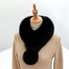 Winter Scarf for Women, Warm Fur Collar, Thick Fur Scarf, Imitation Fox Fur, High-end Temperament Scarf
