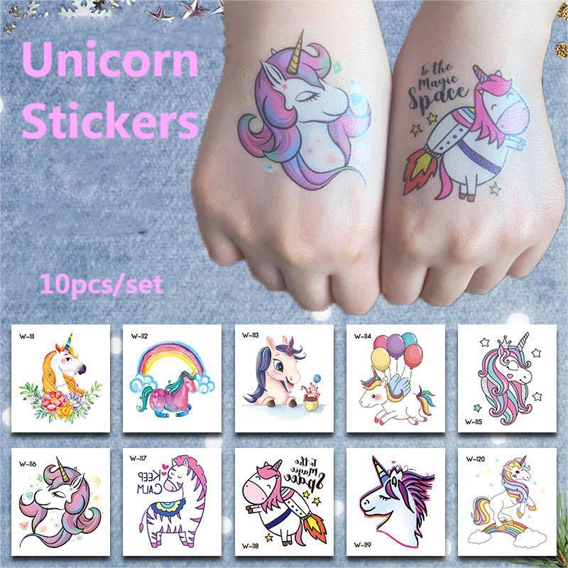 10 шт. браслетов Rainbow Unicorn Slap, подарки, украшения для вечеринок Unicornio, счастливые дети, девочки, тематика Rainbow Horse, сувениры для вечеринок по случаю дня рождения