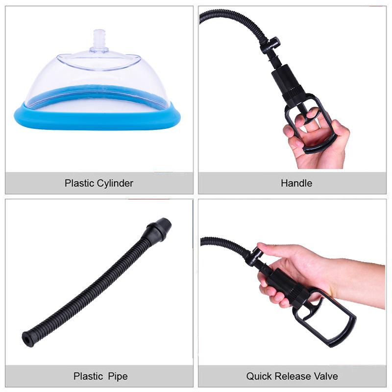 Вагина Сосок Присоска Вакуумная Чашка Киска Насос Стимулятор Клитора Ручной Увеличитель Груди Сосущий Массажер Секс-Игрушки для Женщин Пары