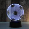 3D Иллюзия Лампа для Контроля Футбола 7 Цветов Мяч Сенсорный USB Ночник Декор для Спальни