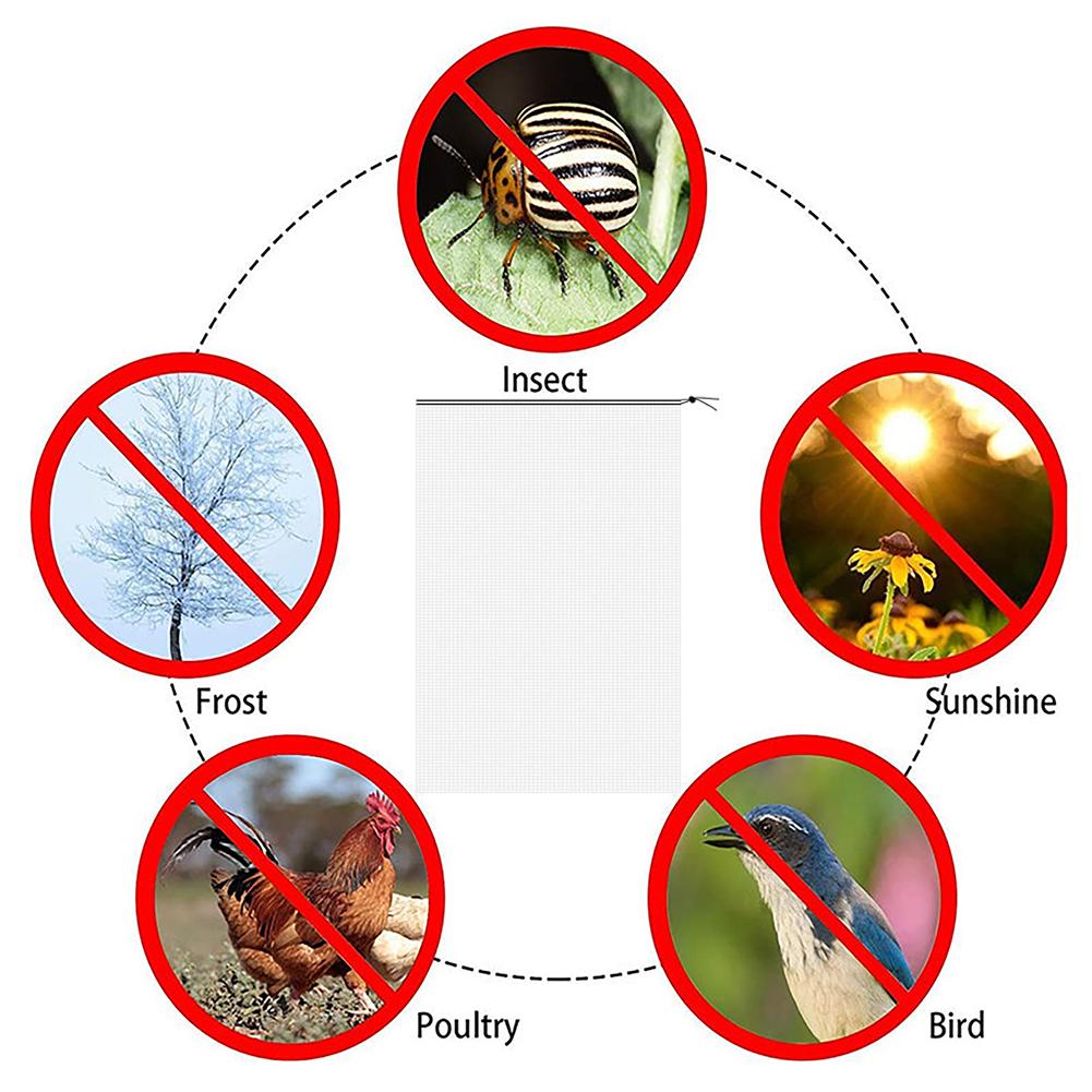 Защитный барьер для овощей Защитный чехол от птиц для цветов Сетчатый заслон с завязкой Ультратонкая сетка Садовые принадлежности Инструменты
