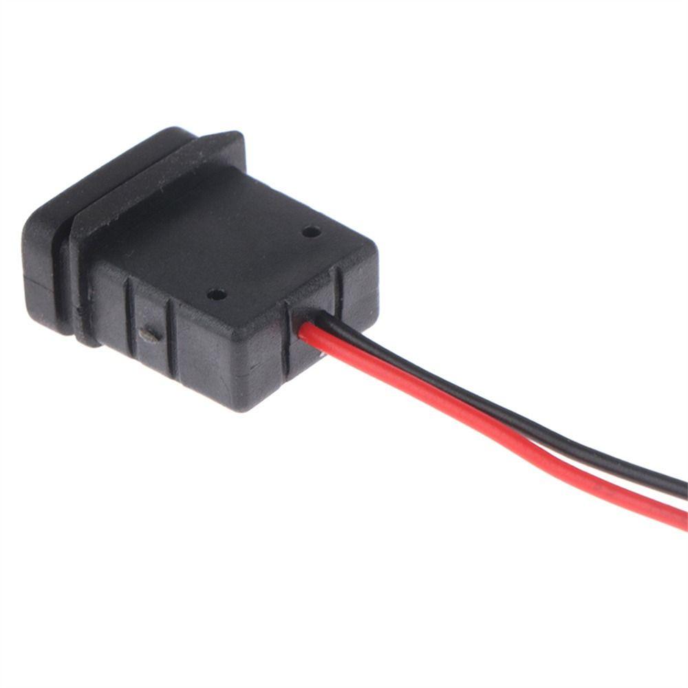 with Cable USB 2.0 USB Charger Socket Female Power Jack Charging Port Connector 2Pin Connector