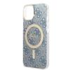 Guess GUBPP14MH4EACSB Case+ Charger Set iPhone 14 Plus / 15 Plus 6.7" blue/blue hard case 4G Print MagSafe
