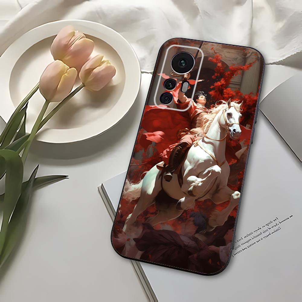 Чехол для телефона с изображением верховой езды для Xiaomi 11 Redmi Note 11 5G 8T 9A 9 10T Note8Pro Note9 12SUltra Черный чехол
