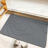 Коврик для ванной комнаты Быстро впитывающий Быстросохнущий Диатомовая грязь Противоскользящий Коврик для входа Нет