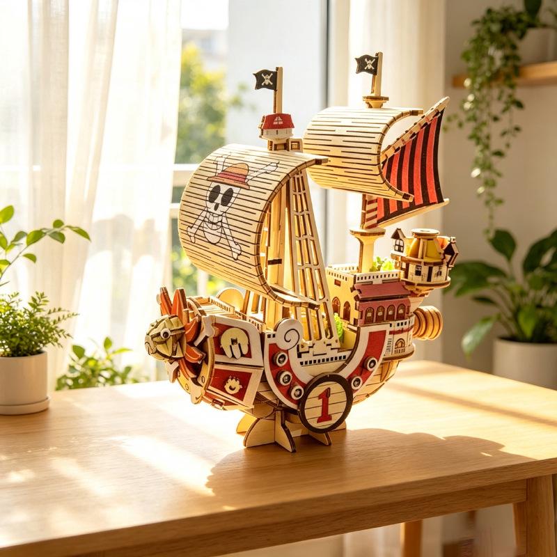 Деревянная модель парусника «Виктория» - пазл: 3D DIY Образовательная игрушка для сборки и декорирования детьми