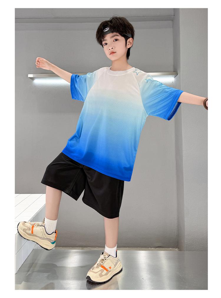 Children's Boys' Summer Ice Silk Quick-Drying Ball Suit Set