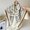 Fashion Geometric Chain Printed Square Scarf Versatile Women S Decorative Neck Scarf