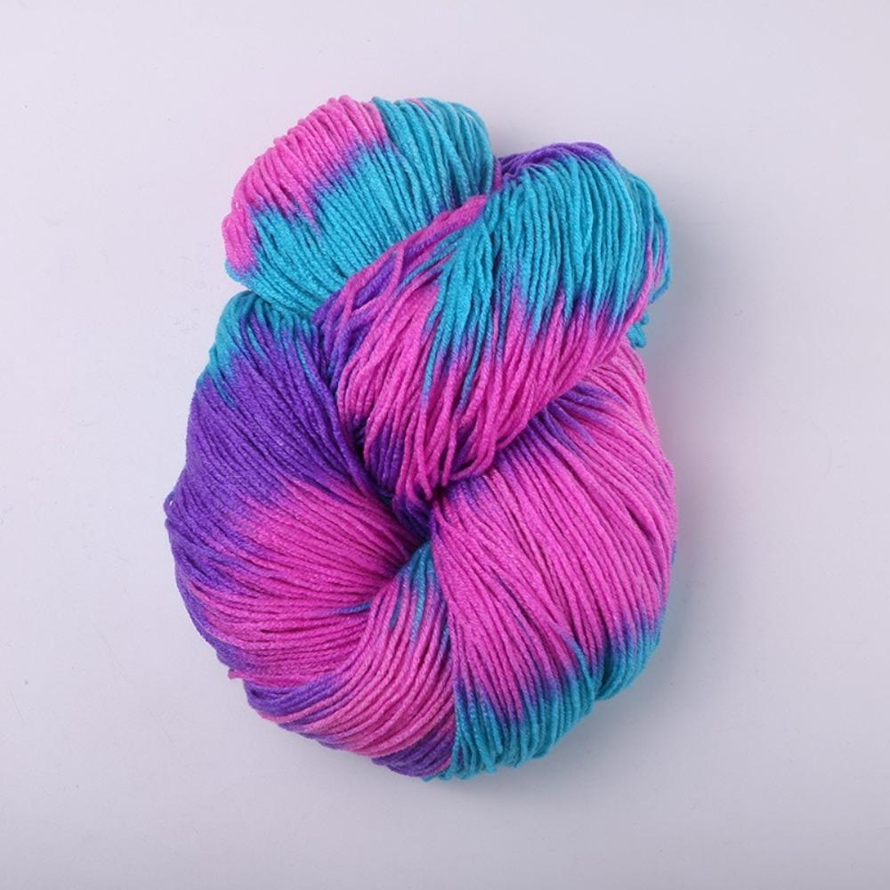 Segment Dyed Wool Yarn Mixed Color Knitting Yarn Thick Knitting Crochet Thread Sweater