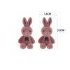 Серьги-гвоздики в виде кролика для вечеринки, леди, темперамент, мультфильм, стекающиеся женские украшения, корейские серьги