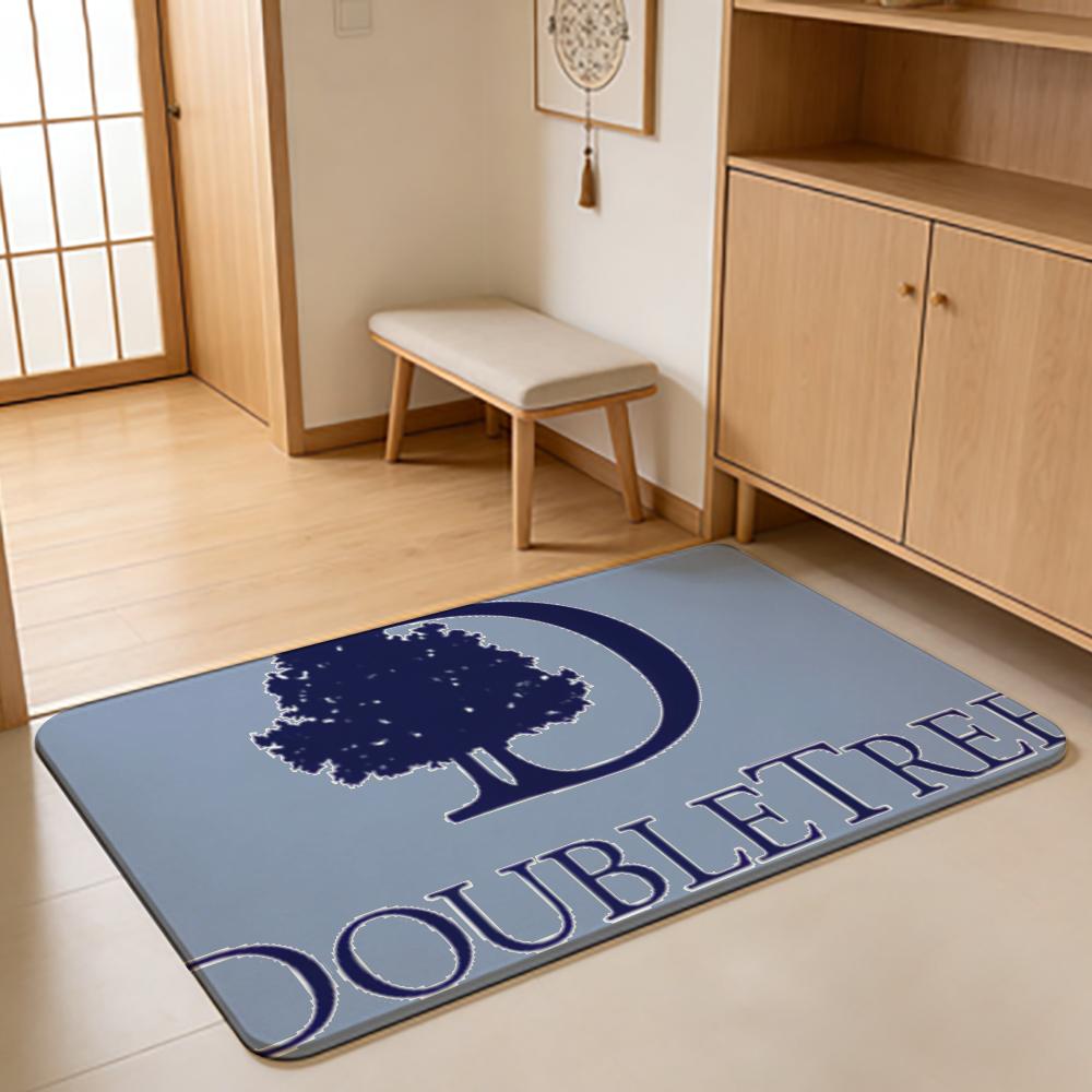 Модный коврик для пола D-DoubleTree by Hilton, впитывающий коврик, нескользящий коврик для входа в ванные комнаты, туалеты и туалеты