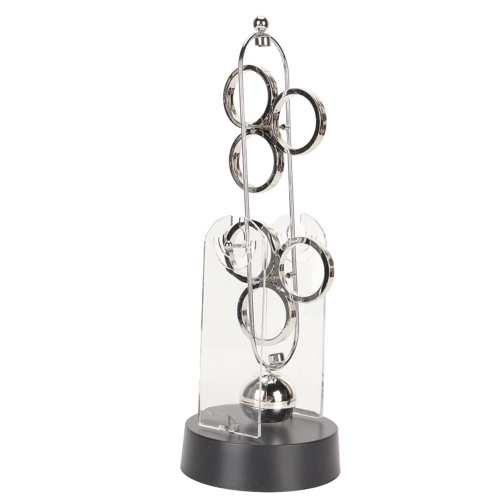 Perpetual Motion Device Decorative Physics Science Desk Toy Electronic Swinging Ornament for Home School Office