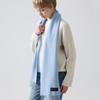 ABRAHAM MOON Merino Wool Muffler 25cm - Baby Blue