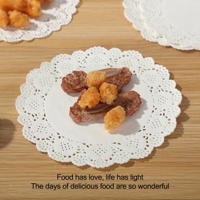 100 шт. бумага для выпечки, элегантный кружевной дизайн, впитывающая масло бумага, одноразовые вкладыши для выпечки для домашней кухни