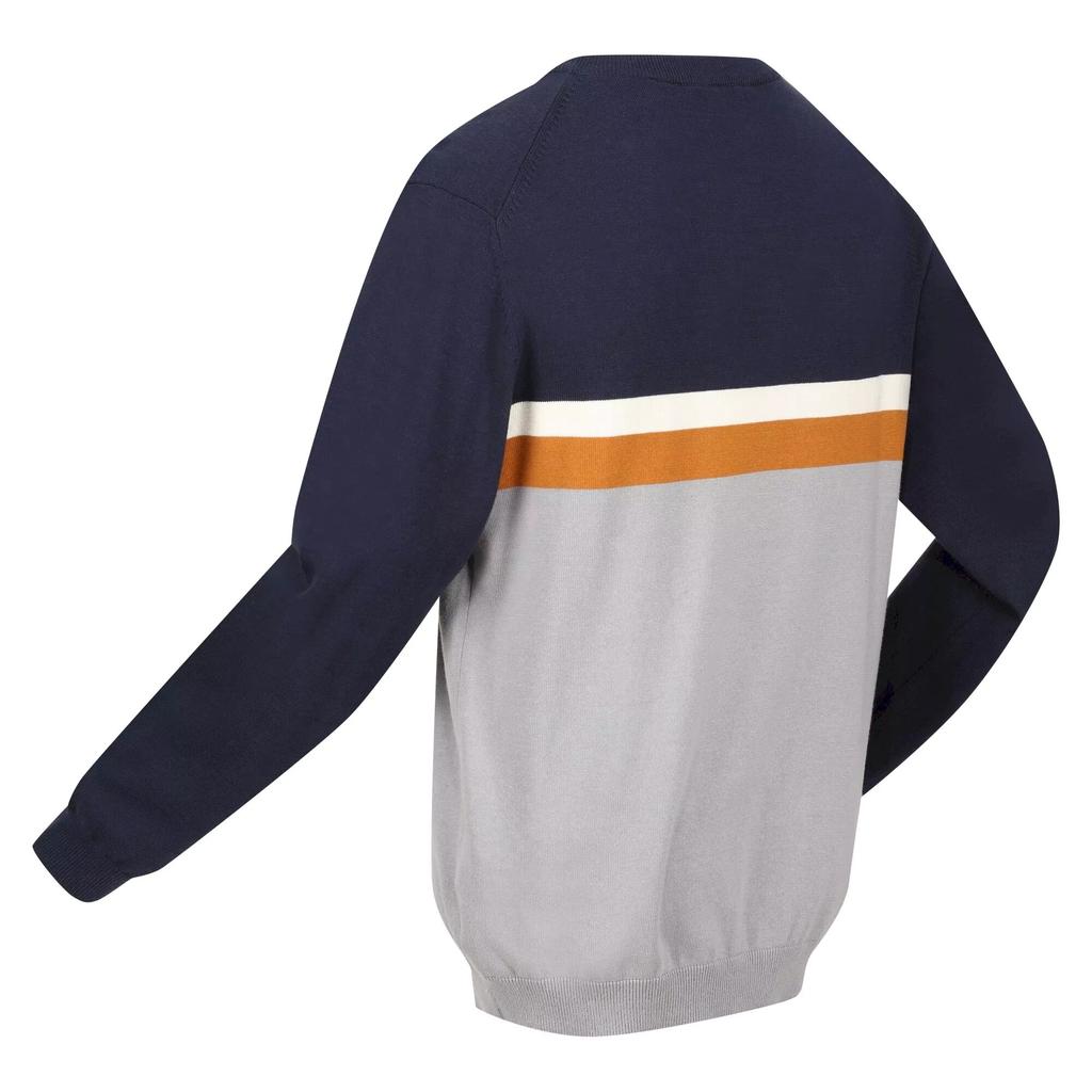 Regatta Mens Kaelen Colour Block Knitted Jumper