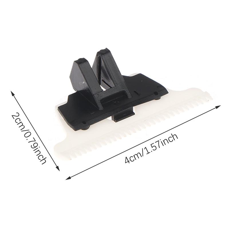 Керамическое лезвие-зажим для резака, беспроводная машинка для стрижки волос с 2 отверстиями, триммер для бороды, аксессуары