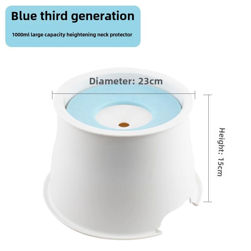 Миска для поения собак, не промокающая пасть, миска для воды для кошек, защита шеи для кошек, плавающая миска для воды для собак, противоударный плавающий диспенсер для воды для домашних животных