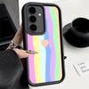 Phone Case for Samsung Galaxy A17 A16 A15 A14 A13 Rainbow Gradient Love Desgin A56 A36 A26 A55 A35 A25 A54 A34 A24 A53 A33 A23 A