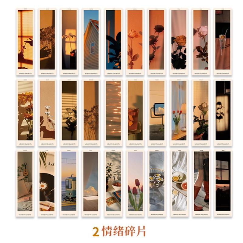 30 Pcs/Lot Warm Series Paper Bookmarks Bookmarks for Books/Share/book Markers/tab for Books/stationery