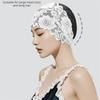 Long Hair Lace Swimming Cap Waterproof Bathing Cap Fashion Women Swim Cap  Swim Pool