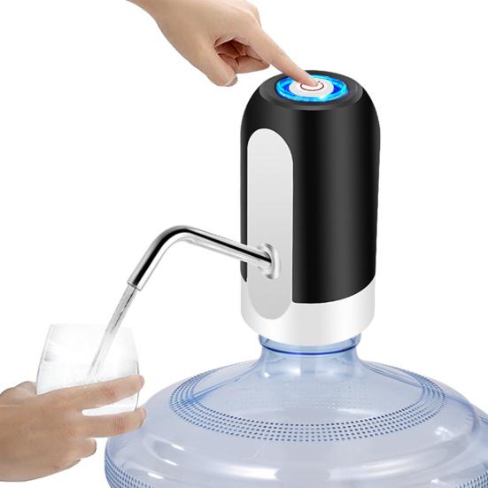 Yousheng Automatic Water Dispenser 5 Gallon Water Bottle Pump USB Rechargeable Silent Portable Electric Drinking Water Jug Pump Kitchen Supplies