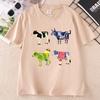 Funny Cow Printed T Shirt Cotton Unisex Unisex Summer Short Sleeve Crew Neck Tshirt Streetwear Unisex Harajuku Clothing