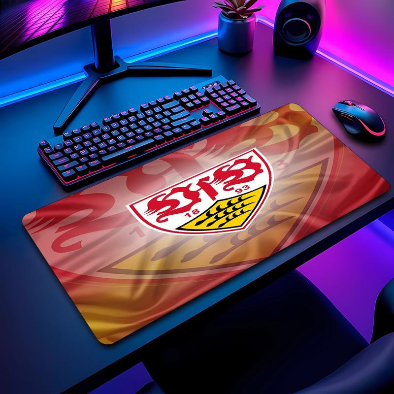 VfB Stuttgart Football Pattern Mouse Pad Non?Slip Rubber Base Gaming Mousepad For Desk Office Home