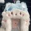 Милый Кот Котёнок Кролик Плюшевый Держатель для Карт Чехол для Фотокарточек Сумка Брелок Подвеска Защитный Чехол для Фото Идола Держатель для Студенческой Карты Подарок