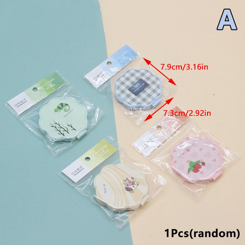 Handheld Makeup Mirror Double Sided Mini Portable Pocket Folding Round Makeup Mirror For Travel Beauty Cosmetic Tool