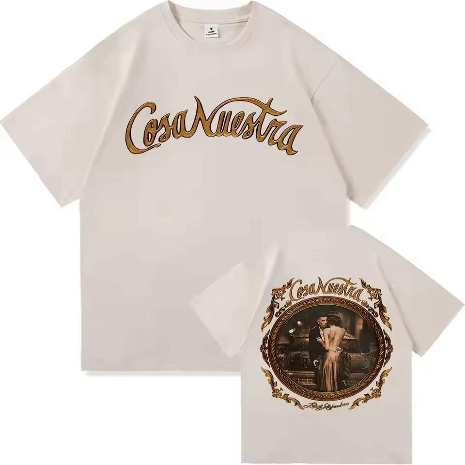 Rauw Alejandro album graphic pure Cotton unisex shirt Y2k HighQuality 2026 Summer Menhiphop Short sleeve Tshirt fan gift
