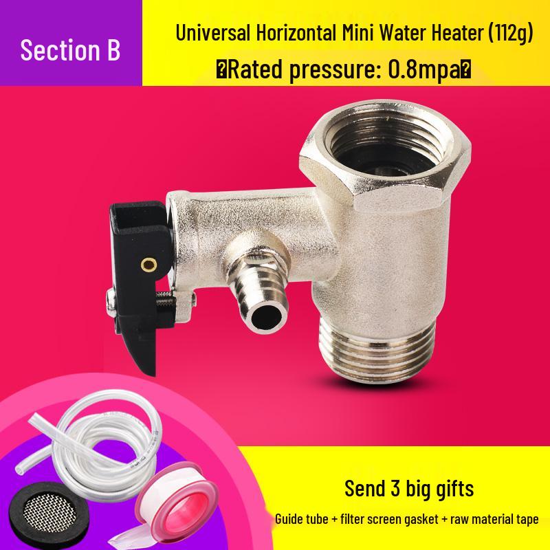 Pressure Relief & Reducing Check Valve for Small Kitchen Boiler Electric Water Heater
