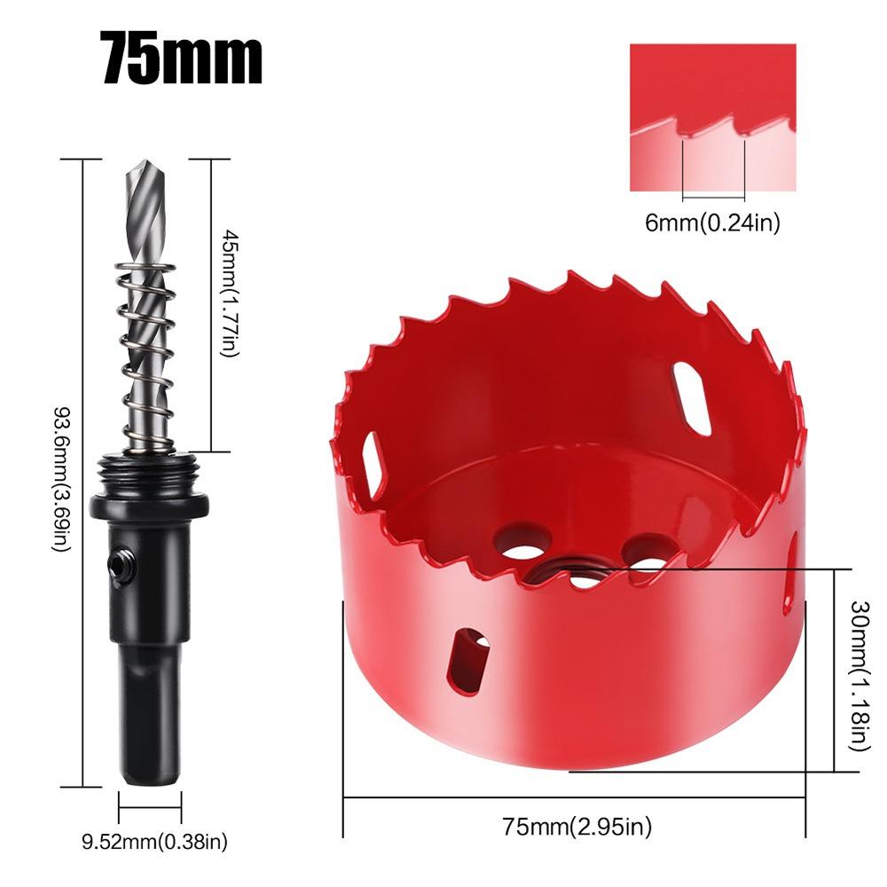 1 шт. 15-200 мм Биметаллическая коронка DIY Деревообрабатывающий инструмент для металла Железа Алюминия Пластика