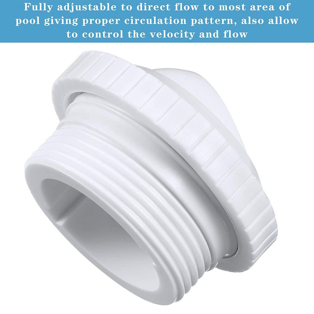 Pool Jet Nozzles Flow Eyeball Inlet Jet Flow Inlet Fitting Swimming Pool Return Jet for Swimming Pool Spout Accessories