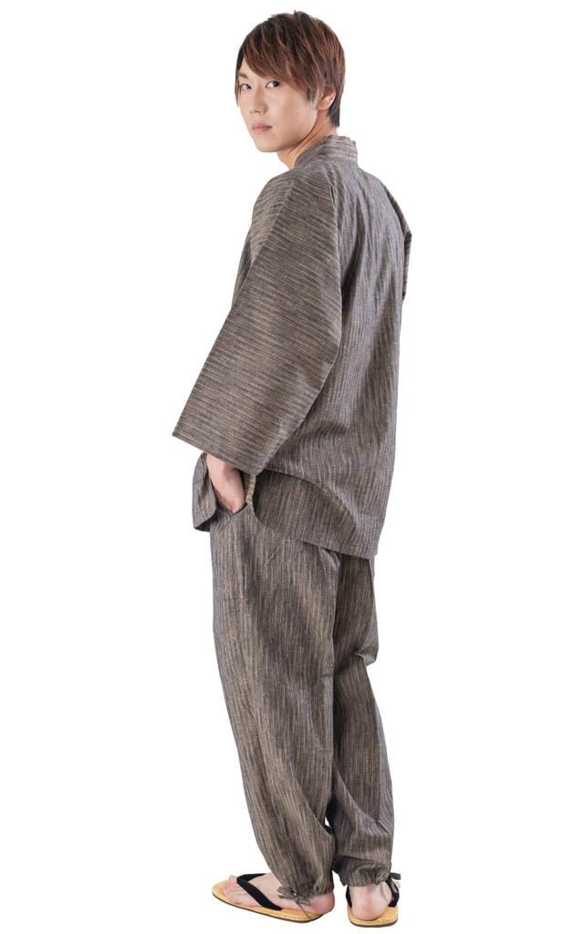 Made In Kurume Vertical Kasuri M To All Year Winter [Ai Ai] Samue, Japan, Weaving, Style, 3L, Round, Seasonal, Present, Spring, Summer, Autumn, (L,