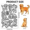 PVC Plastic Clear Stamps for DIY Scrapbooking Photo Album Decorative Cards Making Dog 160x110mm