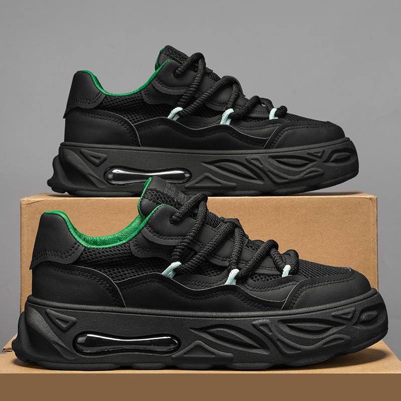 2024 New Tide Shoes Модные кроссовки для бега Универсальные дышащие повседневные мужские туфли Толстая подошва Нескользящие кроссовки Мужские дизайнерские теннисные