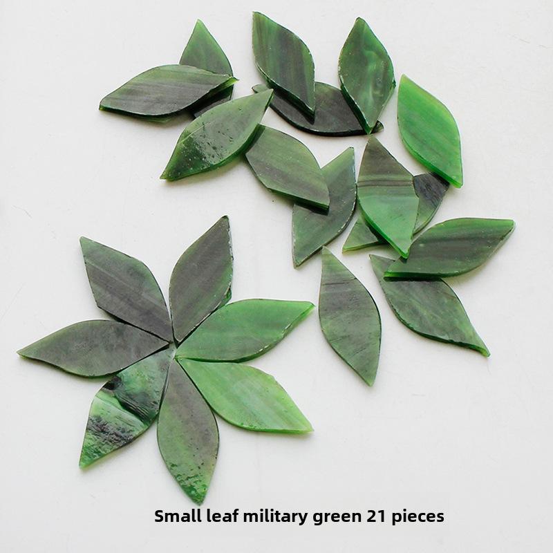 Смешанные цветные листовые слюдяные стеклянные мозаичные детали для украшения подсвечника своими руками