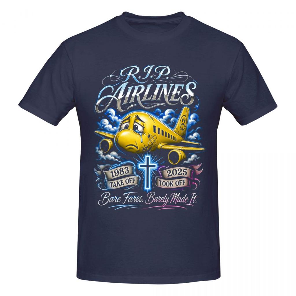 Унисекс RIP Spirit Airlines 19832026 Смешная Забавная Футболка Streetwear Хлопковая Футболка Унисекс