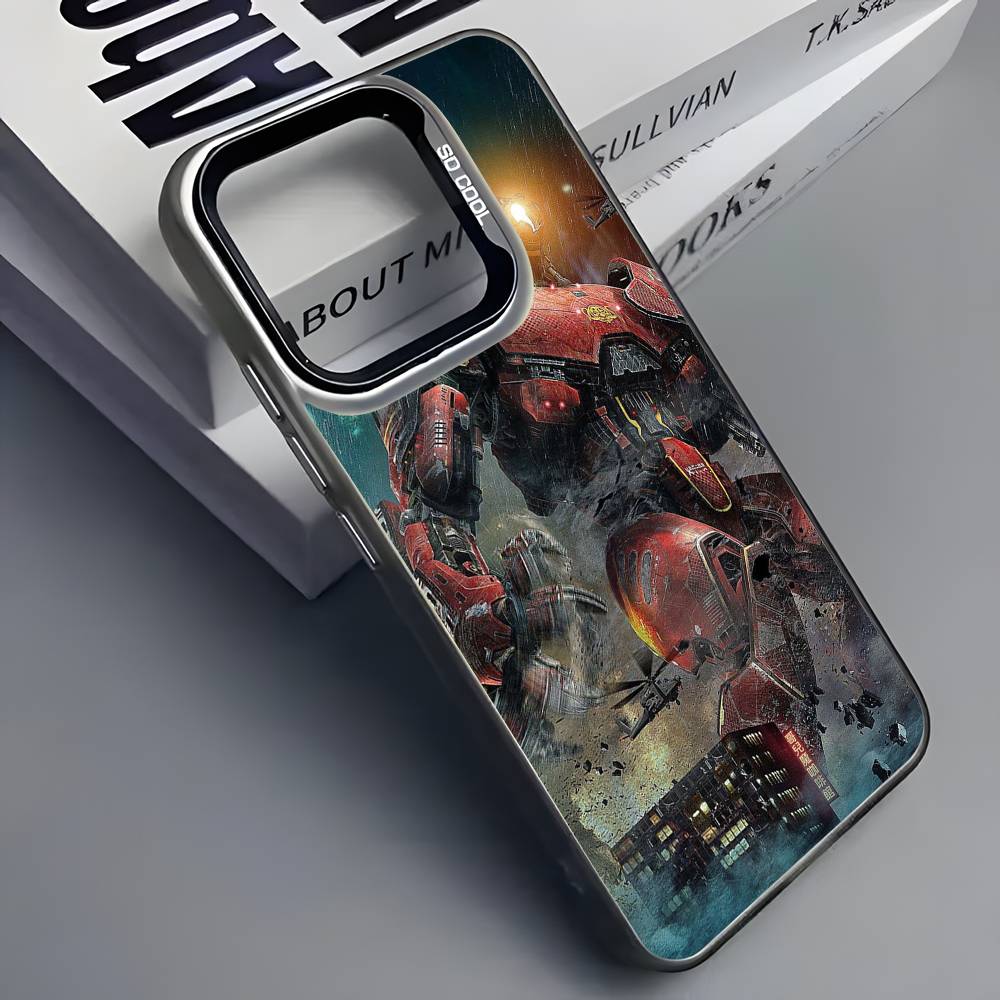 Крутой чехол для телефона P-Pacific R-RimS для iPhone 16 15 14 13 12 11 Pro Max Серый Черный Матовый Лазерный Металлик Аврора Funda