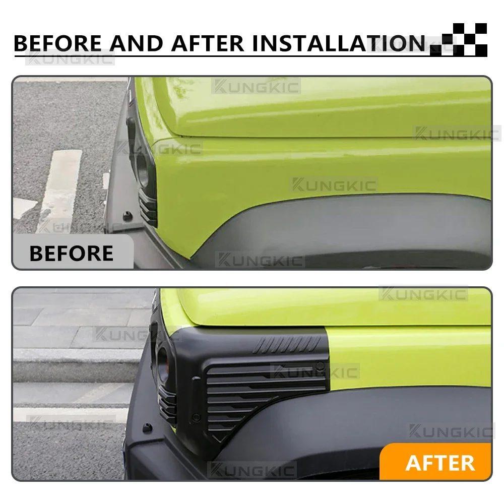 ABS Front Rear Bumper Corner Trim for Suzuki Jimny 2019 2020 2021 2022 2023 2024 2025 2026 3/5 Door Exterior Accessories