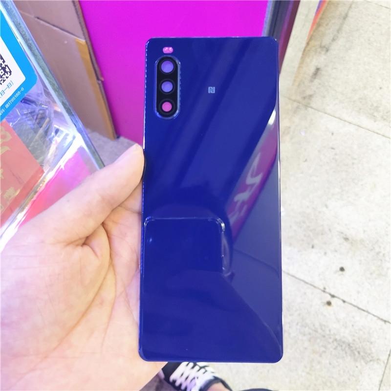 Задняя крышка корпуса Для Sony Xperia 10 II Стеклянная крышка аккумулятора Запасные части С объективом камеры