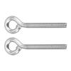 2pcs M12 Eye Bolt Stainless Steel Ring Bolts Machine Welded Closed Screw Rod Eye Screw Bolts