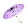 16 Bone Umbrella Japanese Small Fresh Wood Straight Handle Curved Hook Handle Straight Bar Umbrella 16 Bone Large Double Umbrell