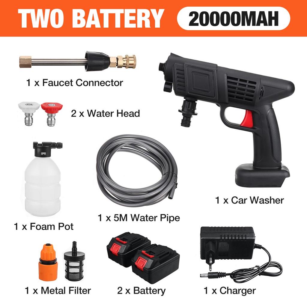 Домашняя автомойка Водяной пистолет Беспроводной литиевый пистолет для автомойки God Портативная домашняя перезаряжаемая автомойка высокого давления Машины для мойки автомобилей